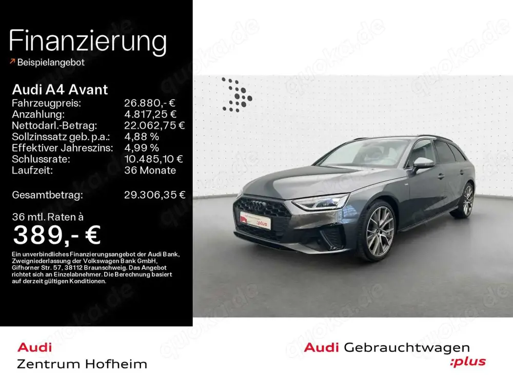 Audi A4 35 TDI 2x S line S tro*LED*Virtual*Navi