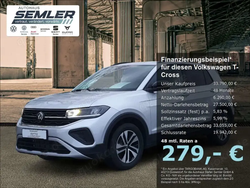 Volkswagen T-Cross 1.0 TSI DSG Energy AHK R-KAM TRAVEL SHZ