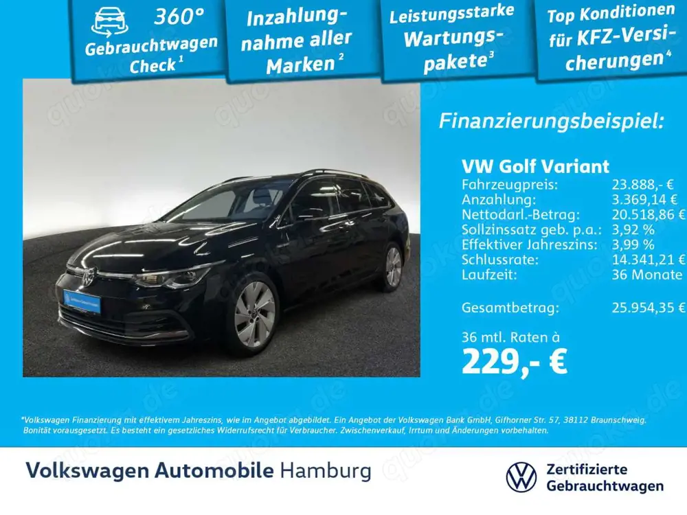 Volkswagen Golf Variant Golf VIII Variant 2.0 TDI Style DSG LED Navi