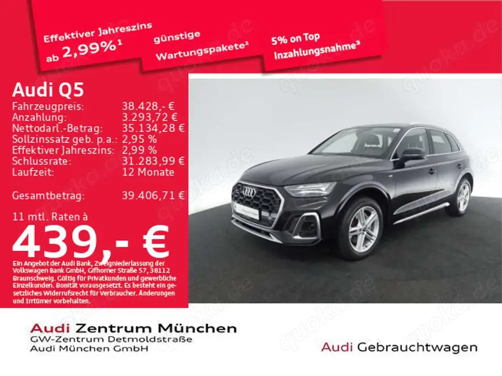 Audi Q5 55 TFSI e qu. S tronic S line AHK/Virtual/Nav