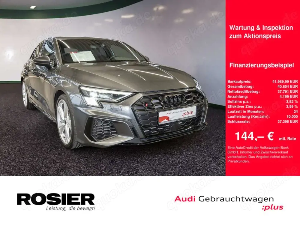 Audi S3 Sportback 2.0 TFSI quattro S tronic ACC BT
