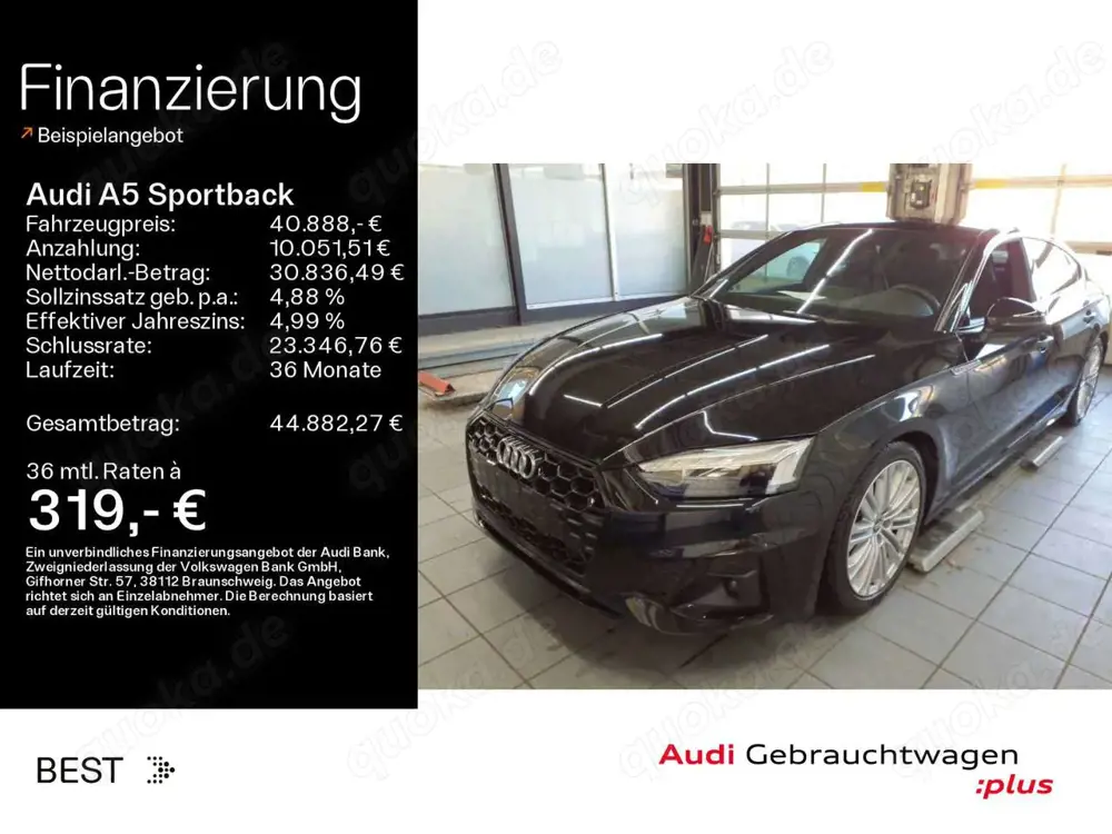 Audi A5 S line 40 TFSI qu. Matrix, Pano, B
