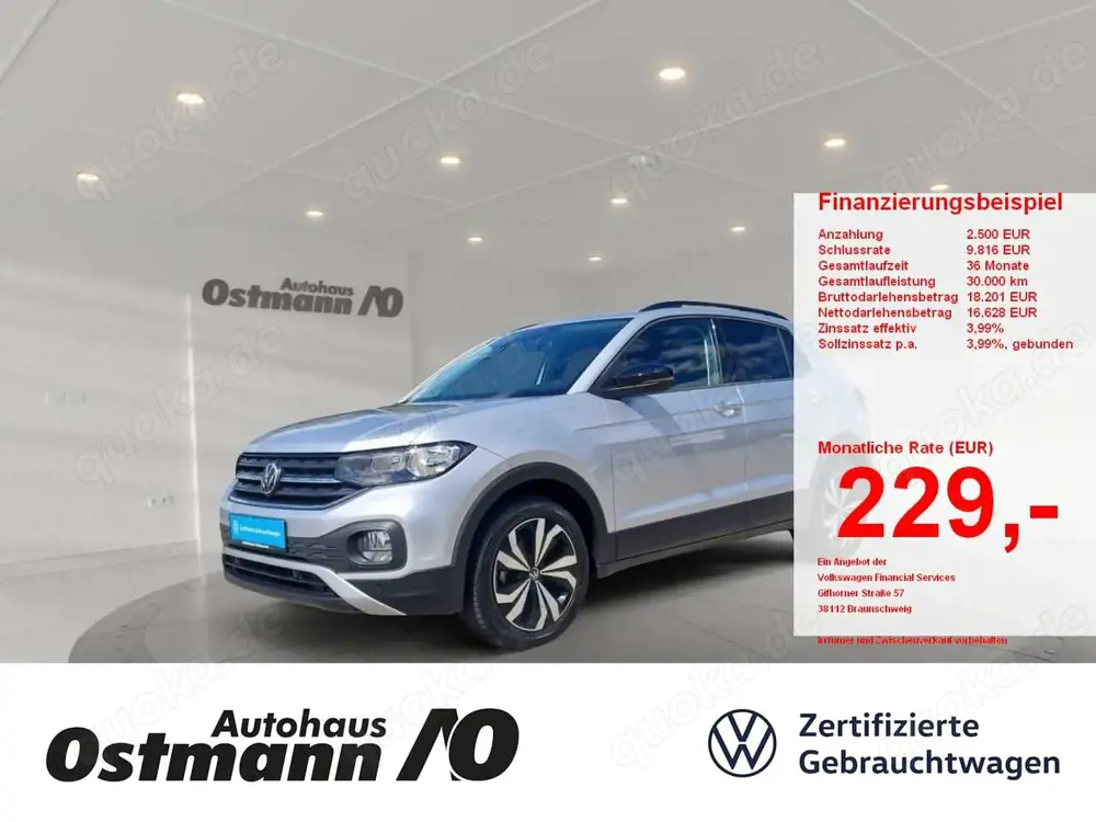 Volkswagen T-Cross 1.0 TSI Life Matrix 2xKlima KlimaA LM