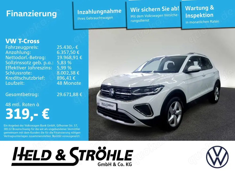 Volkswagen T-Cross Style 1.5 TSI DSG AHK NAVI MATRIX R-KAM