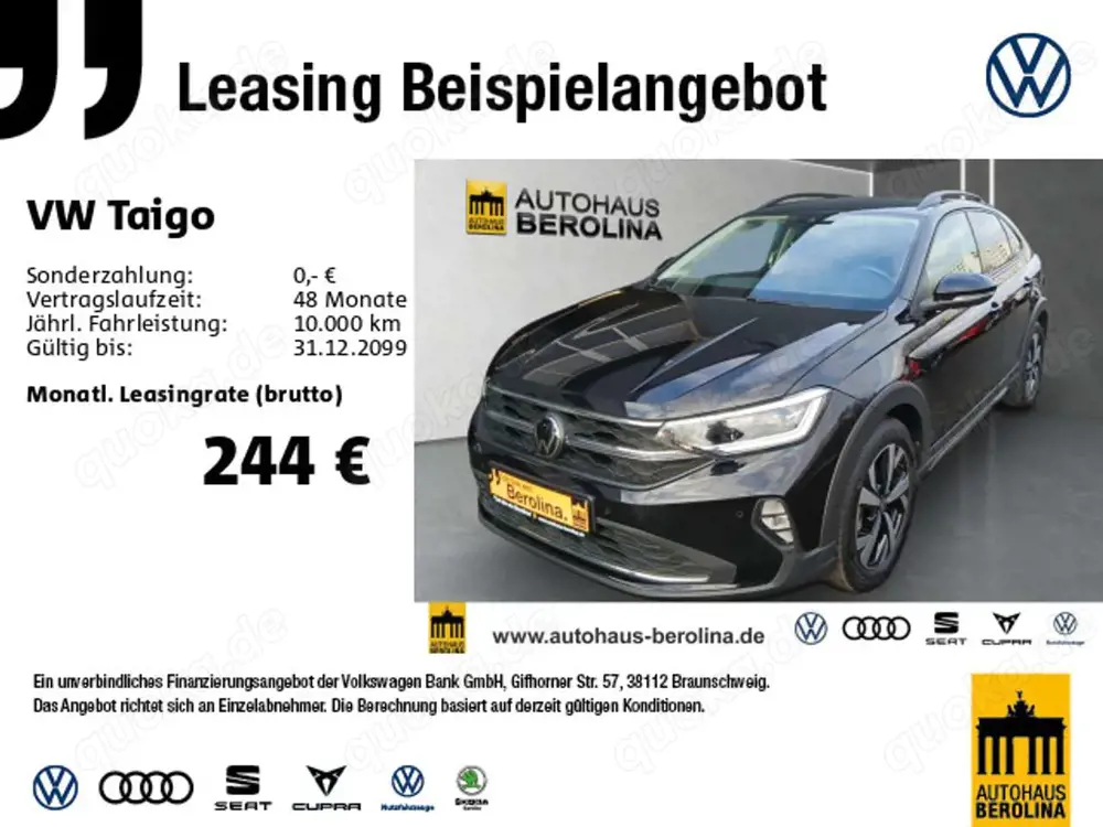 Volkswagen Taigo 1.0 TSI Life DSG *IQ-MATRIX*IQ.DRIVE*SHZ*