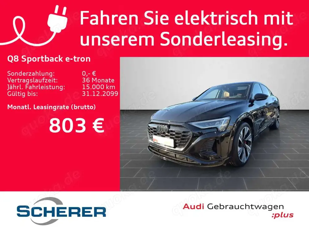 Audi Q8 e-tron S line 55 e-tron quattro PAN