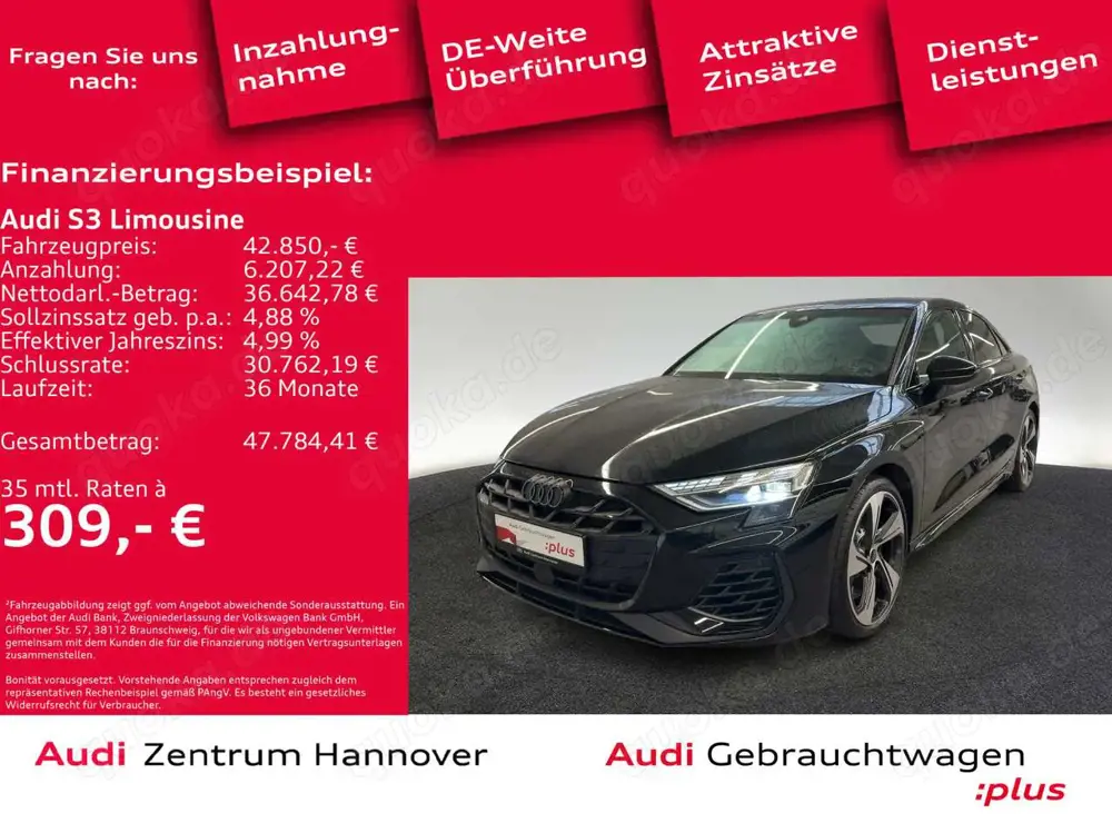 Audi S3 2.0 TFSI Kamera ACC virtual Navi