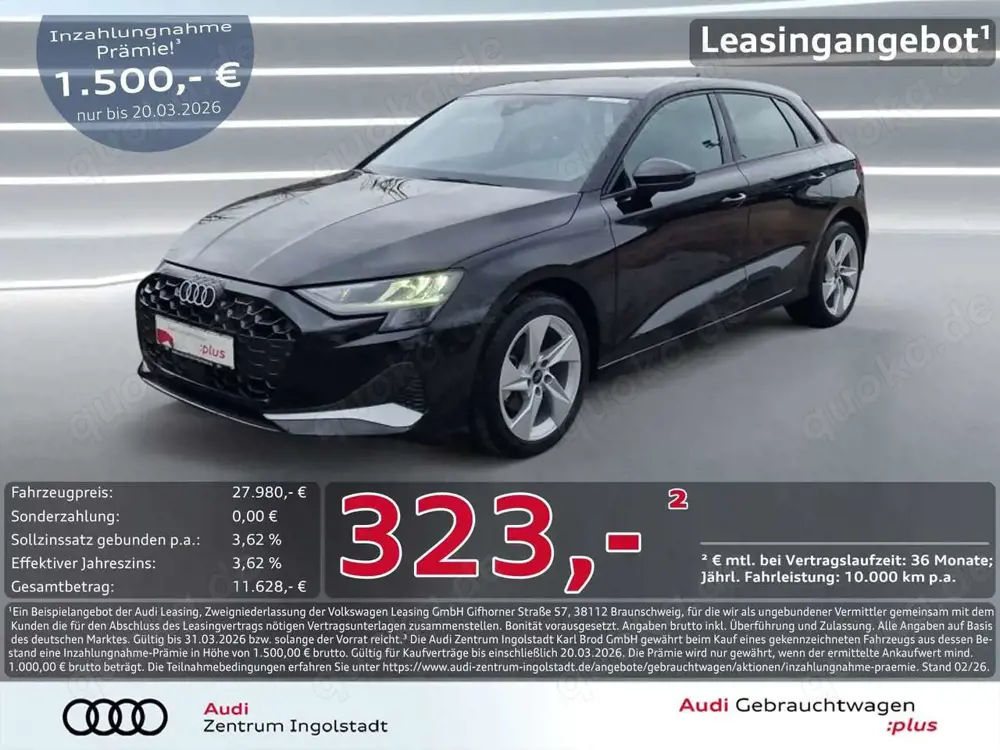 Audi A3 Sportback 30 TDI NAVI+ LED AHK 17" Advanced