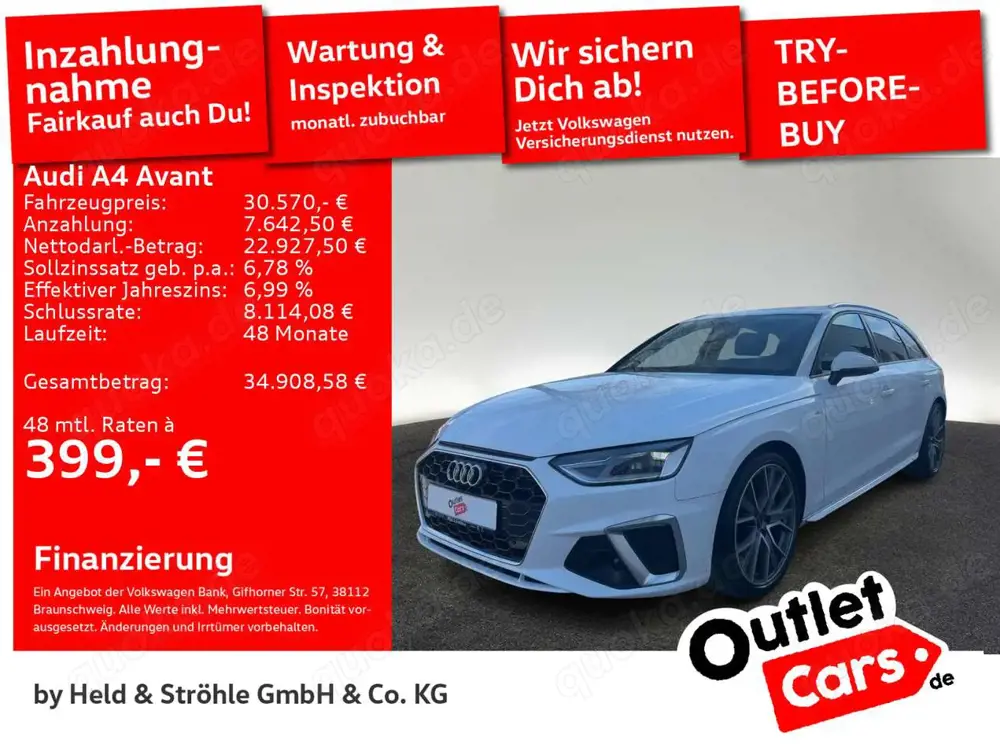 Audi A4 S line 40 TDI S tronic STANDHZG LED NAV