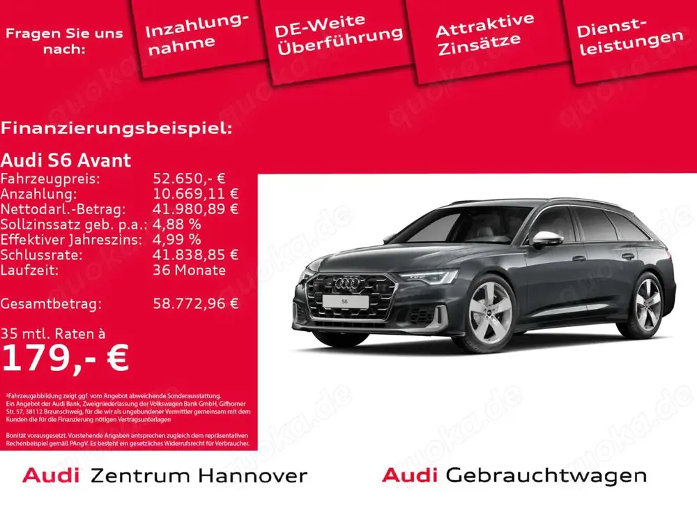 Audi S6 3.0 TDI quattro Kamera Navi LED virtual