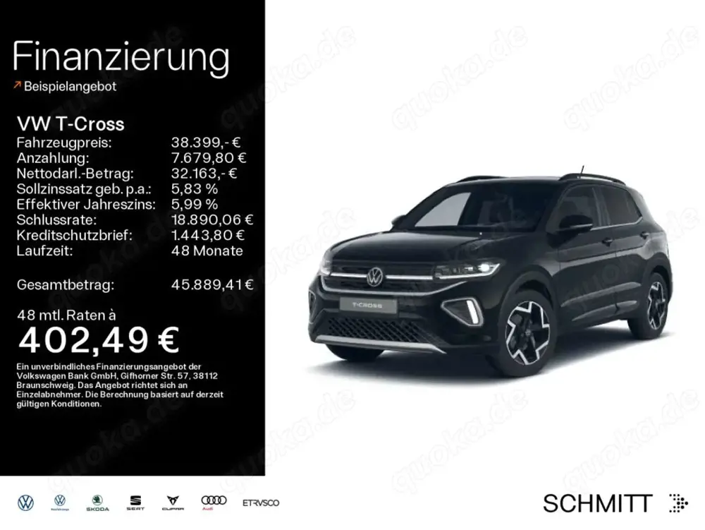 Volkswagen T-Cross R-Line 1.5 l TSI AHK*RFK*ACC*Navi