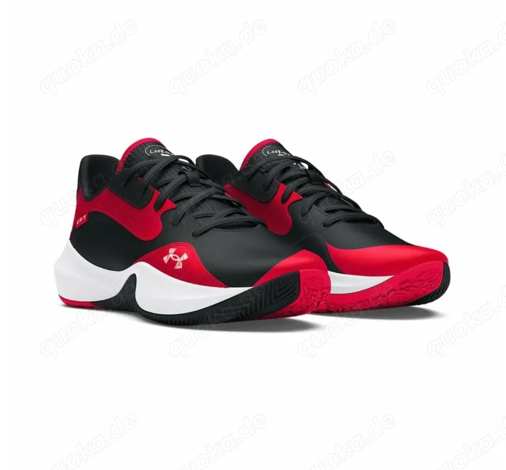 neu & ungetragen: Under Armour LOCKDOWN 7 LOW - Basketballschuh - red - Größe 45