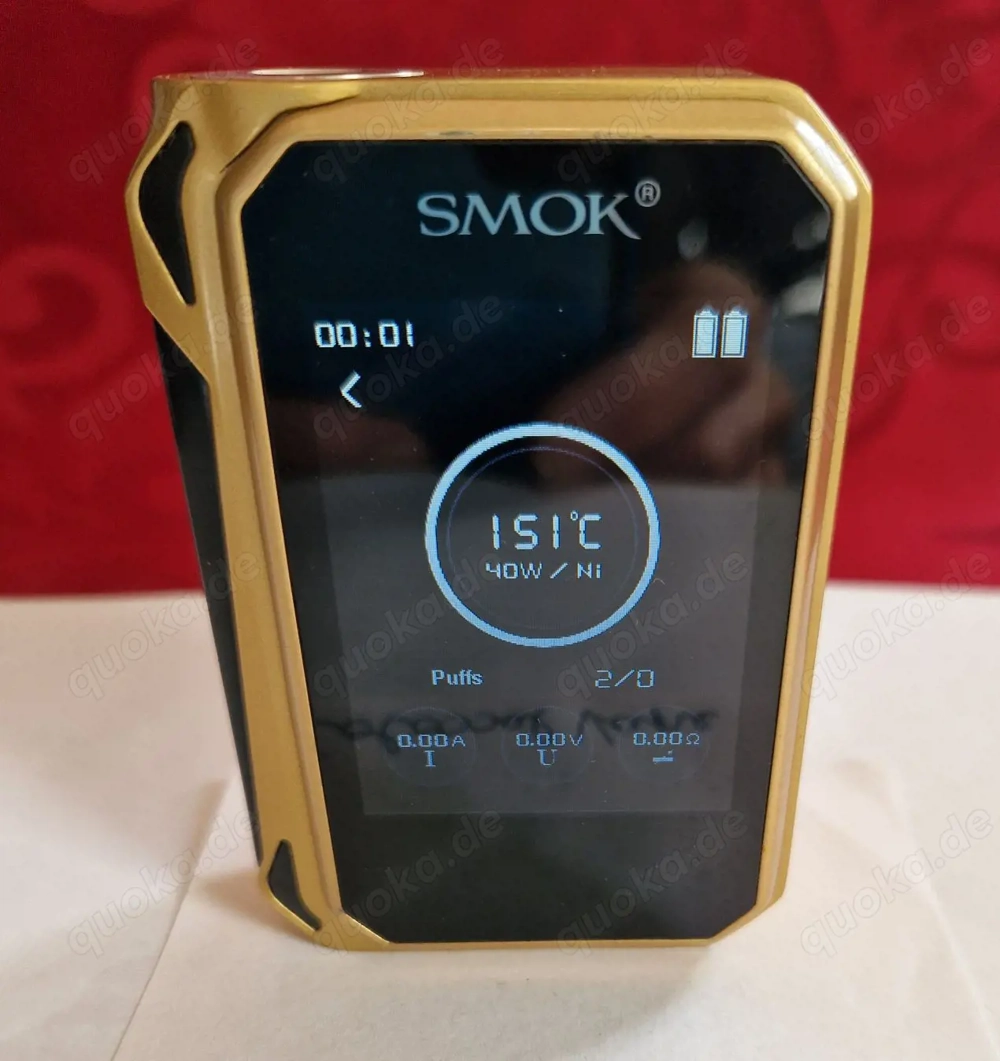 Smok G Priv. Gold. Mit Gebrauchsspuren. FP. 40 . SAMMLUNGSVERKLEINERUNG!  Akkuträger, E-Zigarette, V