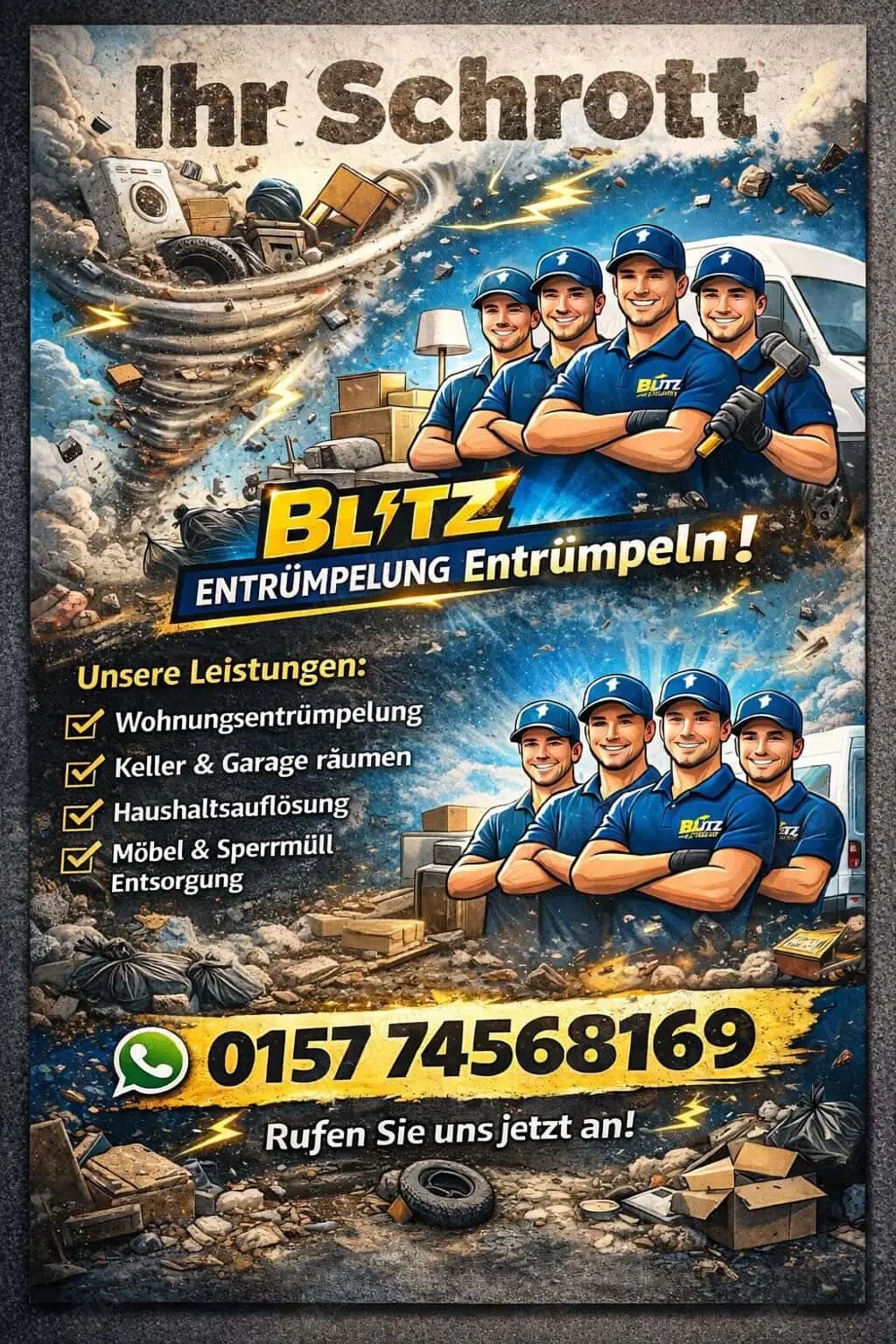 BLITZ Entrümpelung 