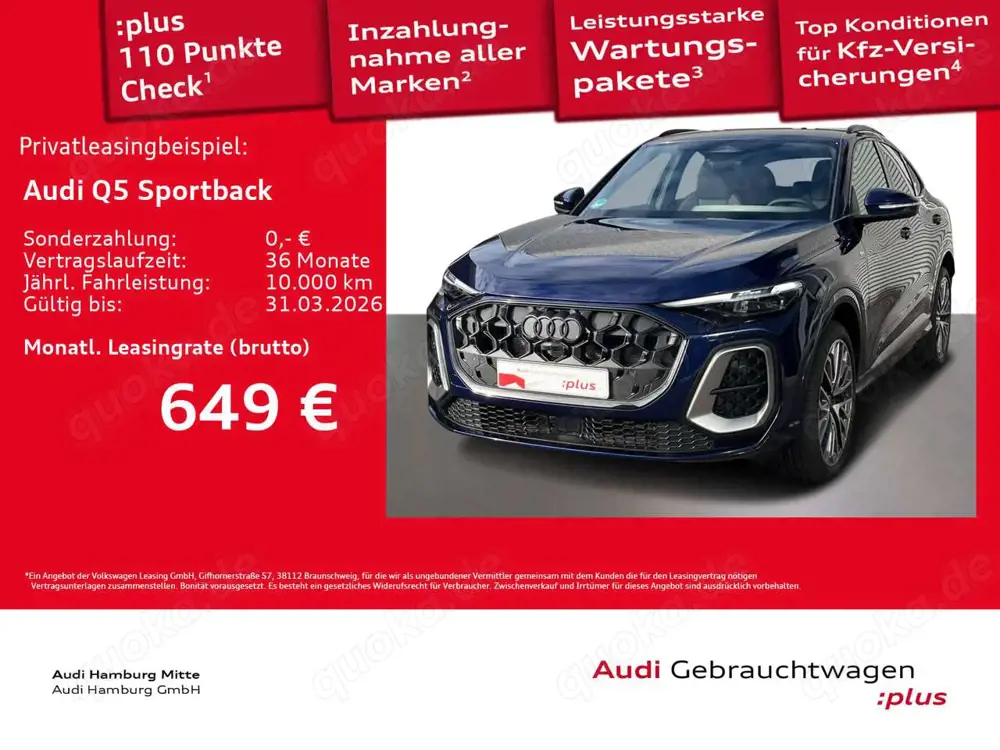 Audi Q5 TFSI quattro S tronic 150 kW Editio