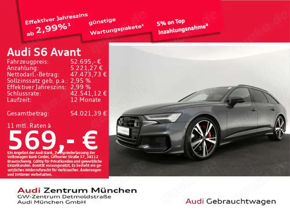 Audi S6 TDI tiptr. StdHzg/AHK/HD-Matrix/BO