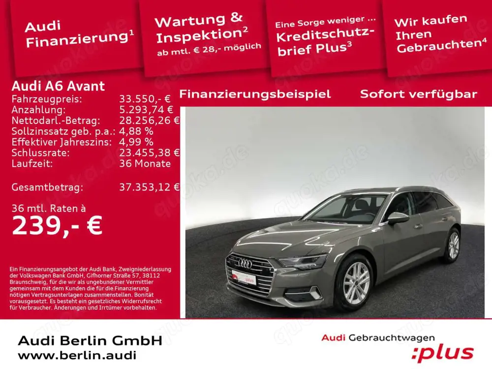 Audi A6 Sport 40 TDI S tr. RFK NAVI VIRTUAL LED