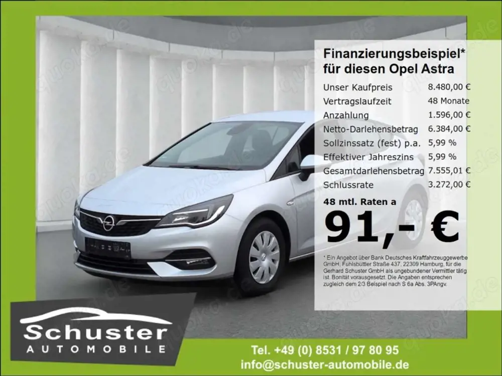Opel Astra K Business Edition 1.2Turbo*Temp Klima PDC