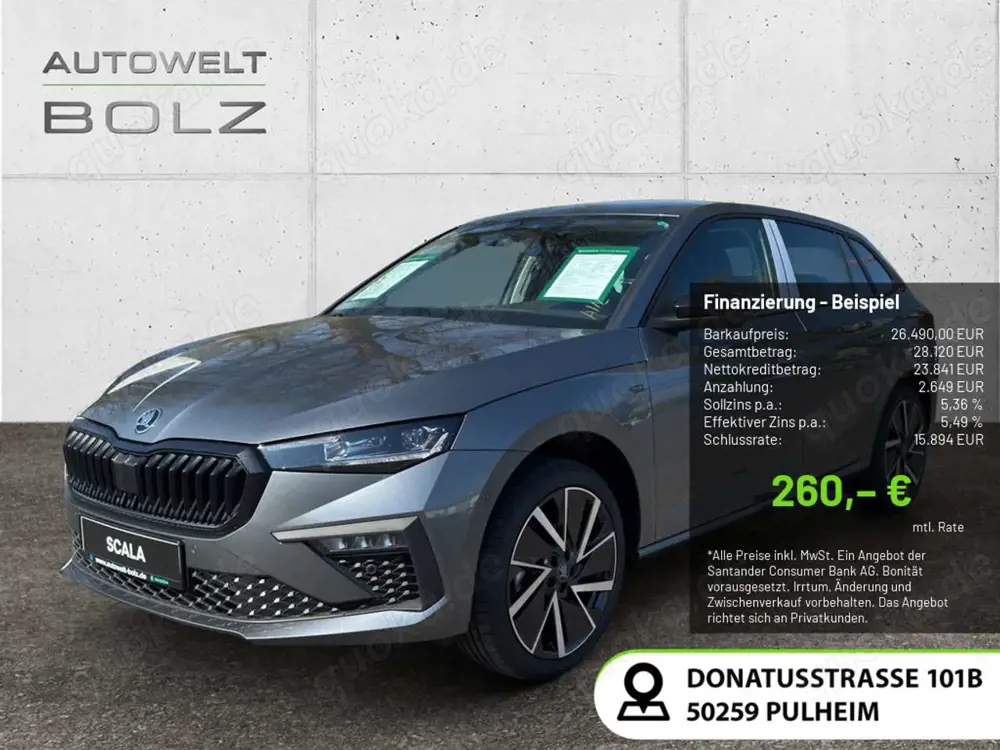 Skoda Scala Tour 1.0 TSI AHK Navi DigitCock LED ACC Ap