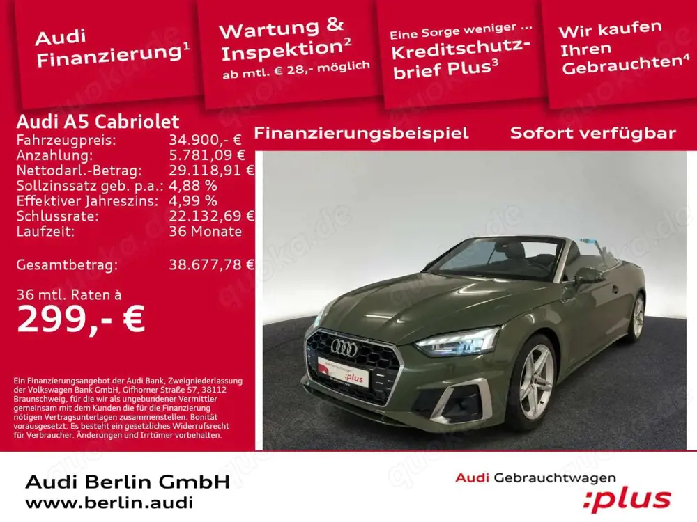 Audi A5 S line 40 TFSI qu.S tr. MATRIX NAVI