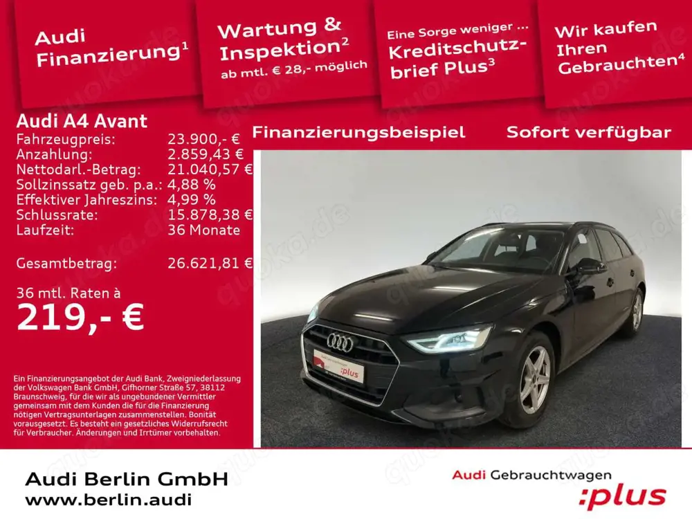 Audi A4 35 TDI S tr. LED AHK STDHZG HUD NAVI