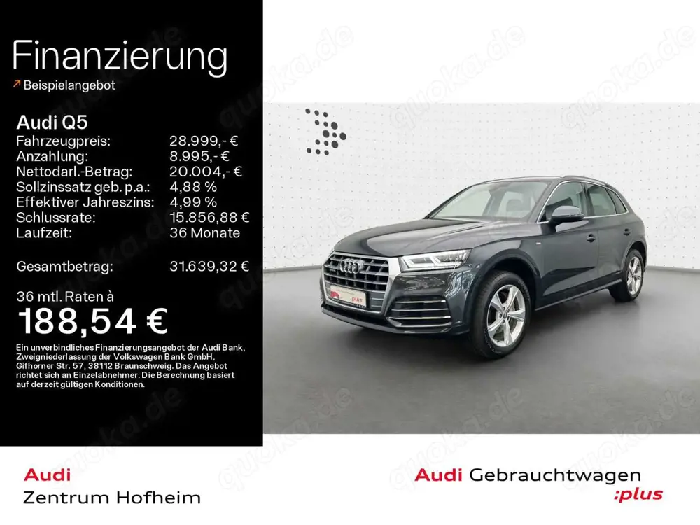 Audi Q5 40 TDI qu Design S tro*Pano*Standh*LED*Navi+*