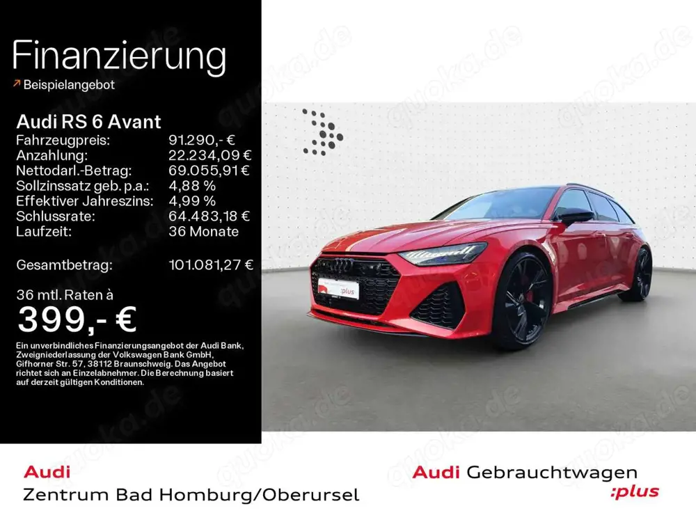 Audi RS6 TFSI quattro*Navi*Matrix*Alu*AHK*HUD*