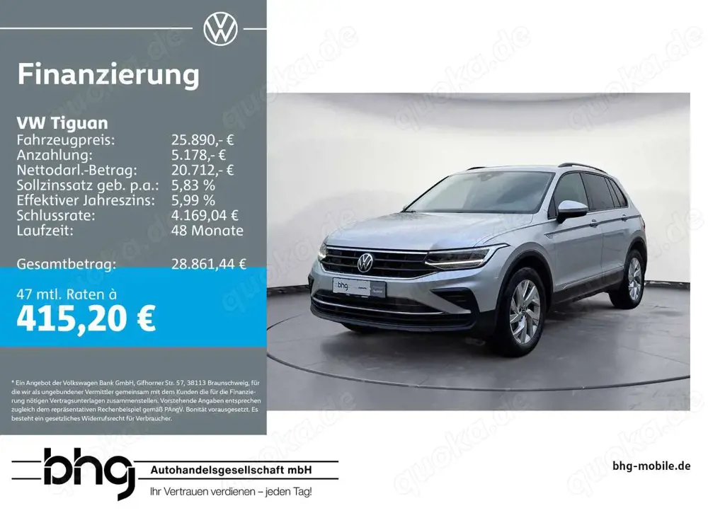 Volkswagen Tiguan 2.0 TDI DSG Life 4Motion