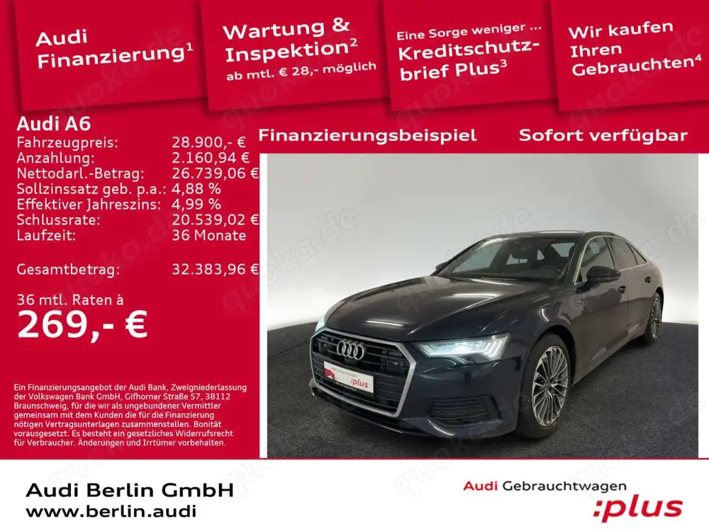 Audi A6 50 TFSI e qu.S tr. AHK MATRIX 360°K NAVI