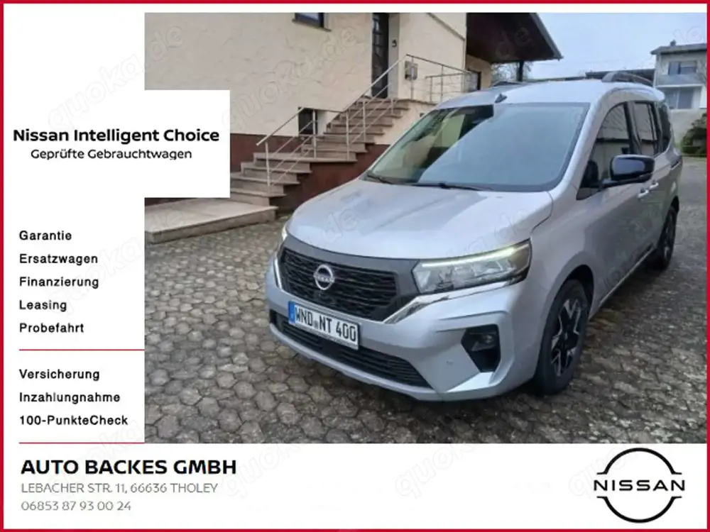 Nissan Townstar 1.3 DIG-T Kombi L1 Tekna Automatik Navi
