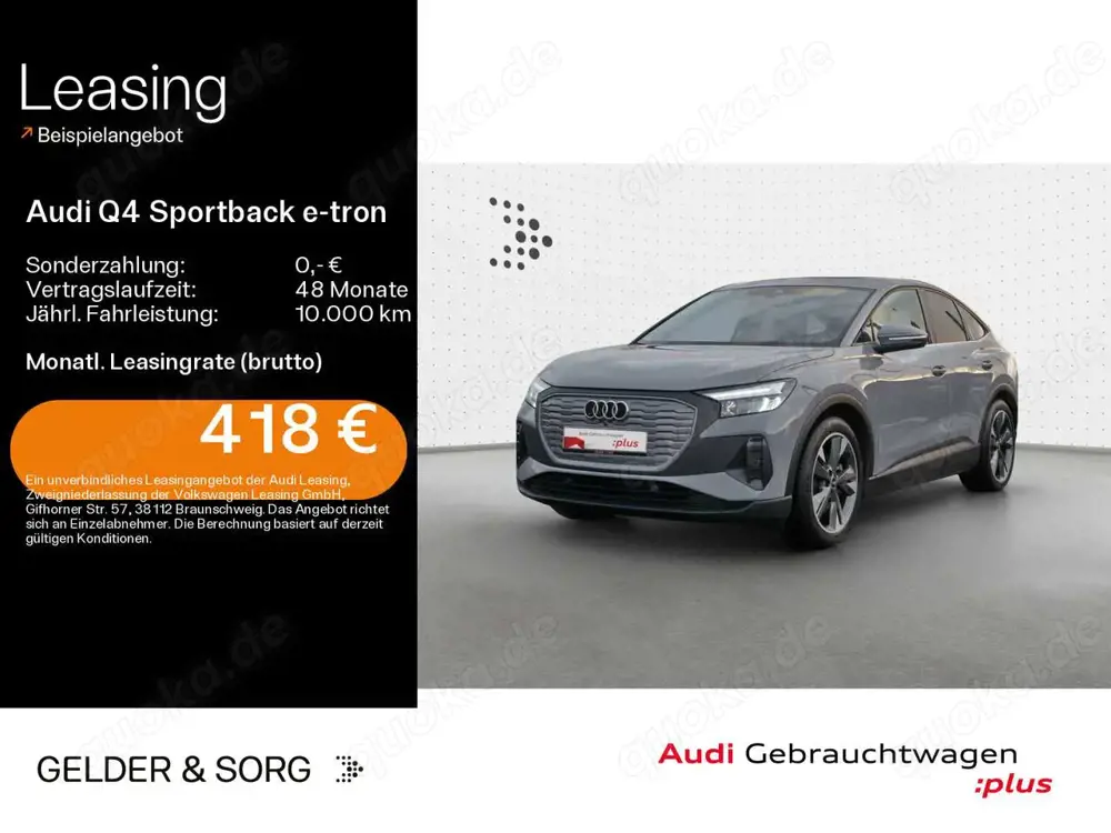 Audi Q4 e-tron Q4 Sportback 40 e-tron 0,25%*LED*AHK*Navi*Virtua