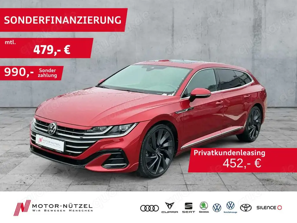 Volkswagen Arteon Arteon SB 2.0 TDI 4M R-LINE LEDER+MATRIX+NAV+AHK