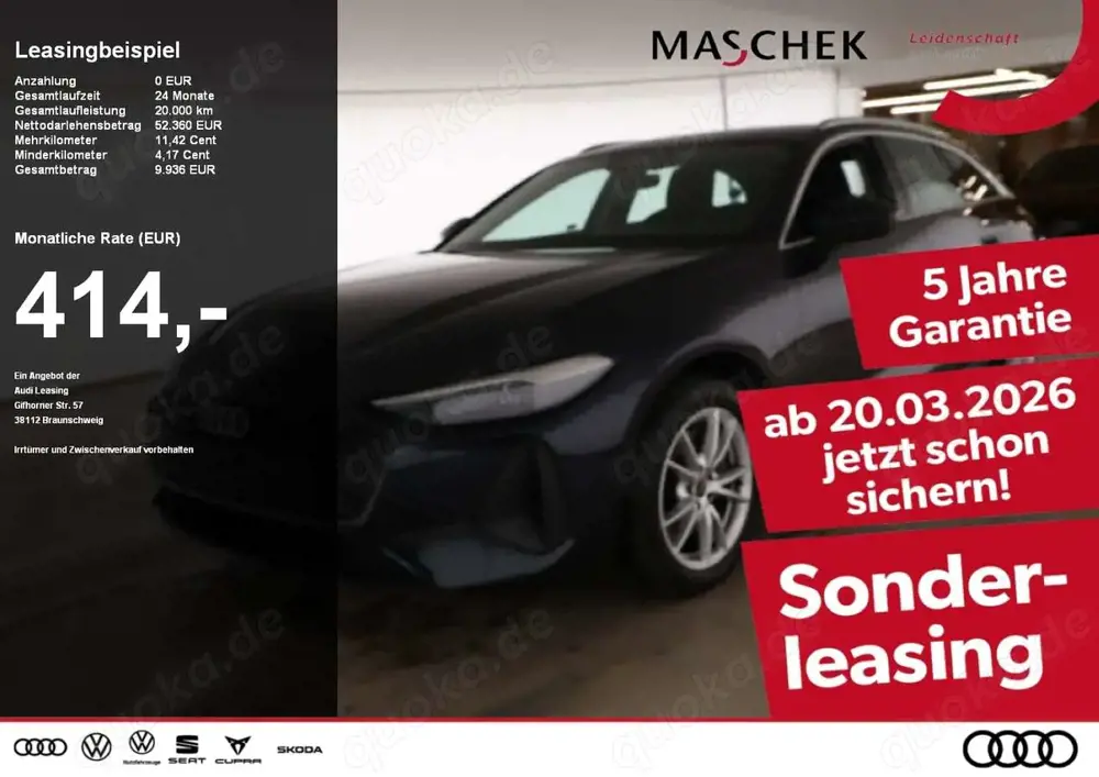 Audi A5 Avant edition one S line TFSI HUD Memory AHK Leder