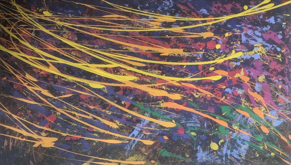 Kunst Acrylgemälde Gemälde Acryl Bilder Abstrakt