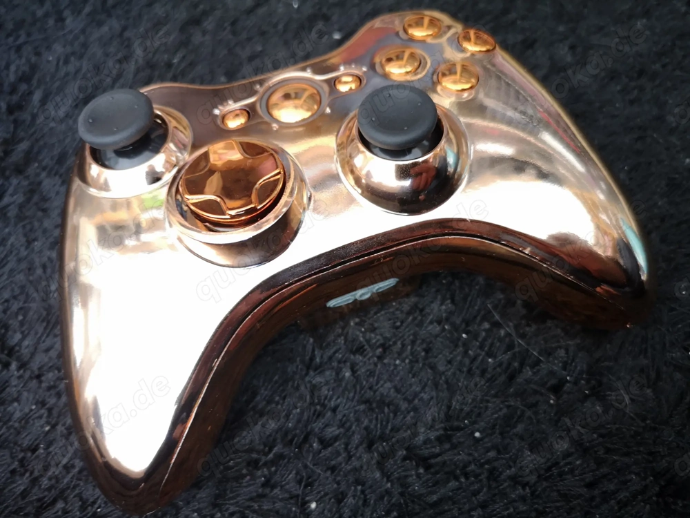 Original XBOX 360 Custom wireless Controller Orange Chrom