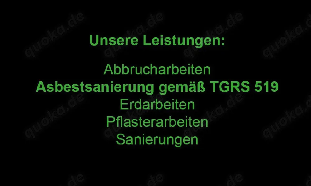 Abbrucharbeiten 