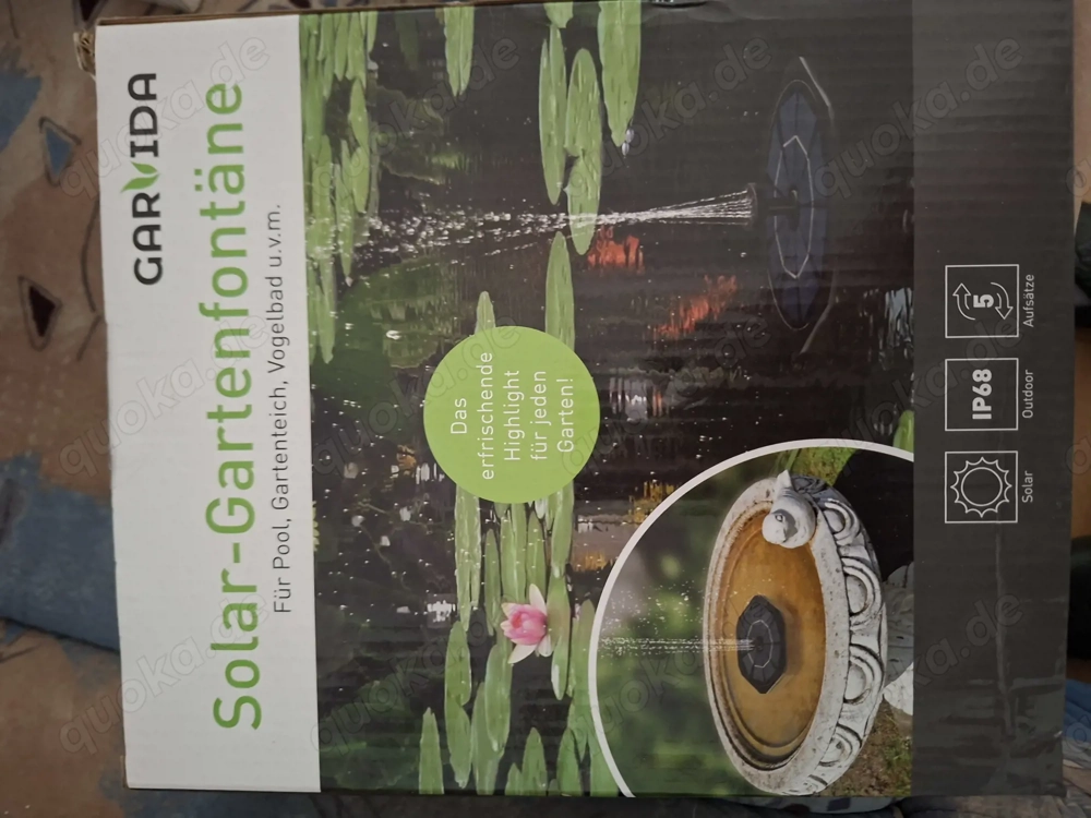 Solar Gartenfontäne Garvida