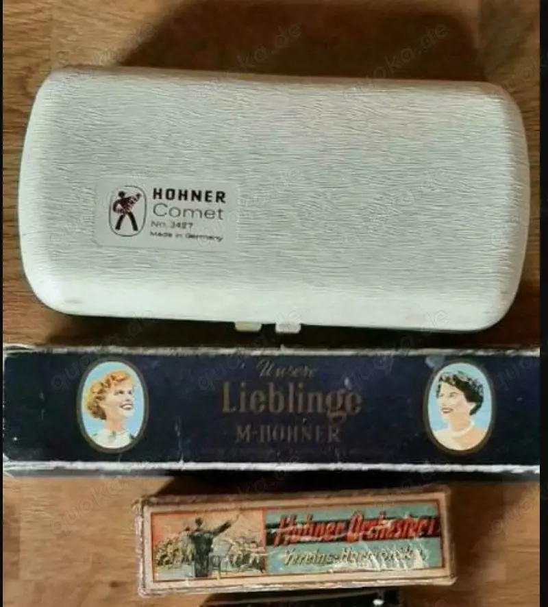 HOHNER Mundharmonika 3 st. älter - siehe Org.Bilder -
