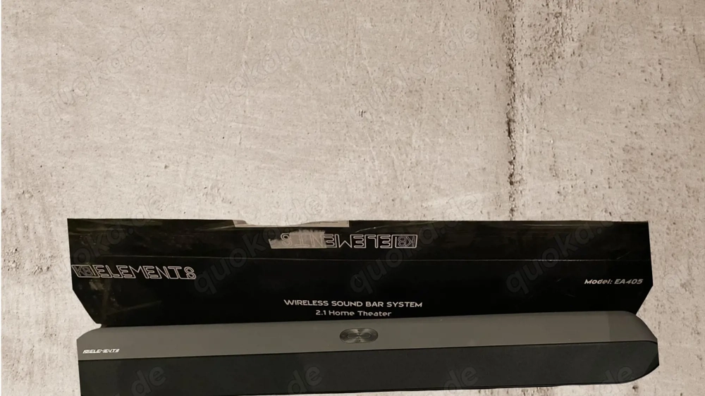 KB Elements Soundbar System EA405 mit Subwoofer   Wireless 2.1