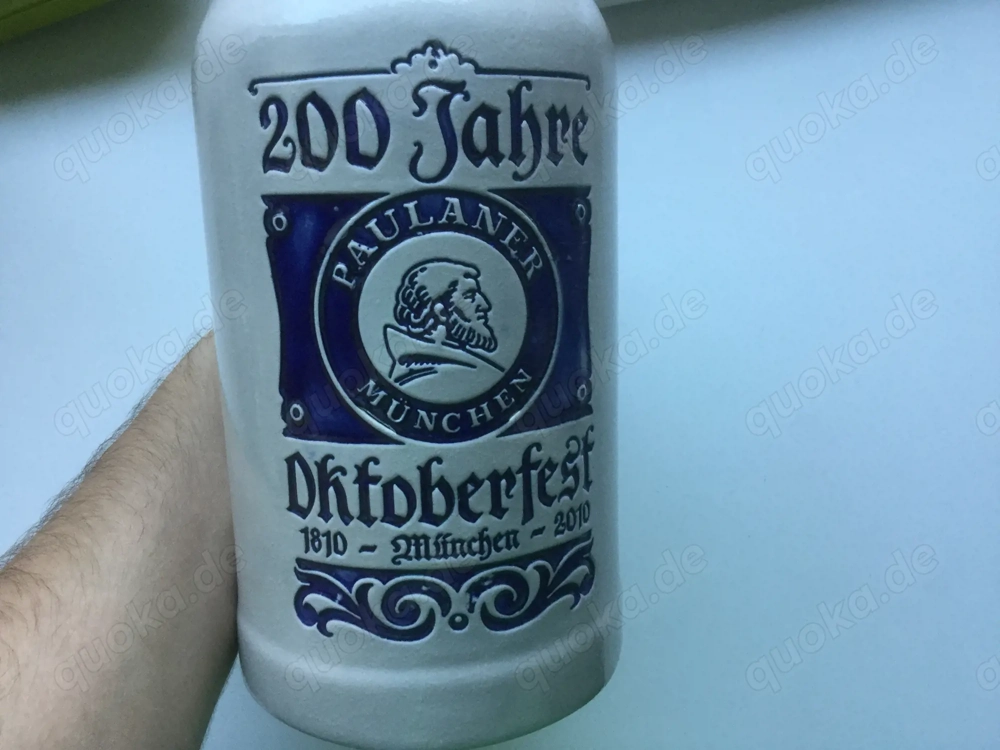 200 Jahre Oktoberfest Paulaner Sammler Bierkrug 