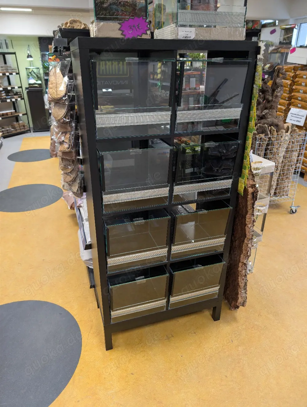 Spinnenwürfel mit schräger Frontscheibe perfekt passend fur IKEA KALAX 