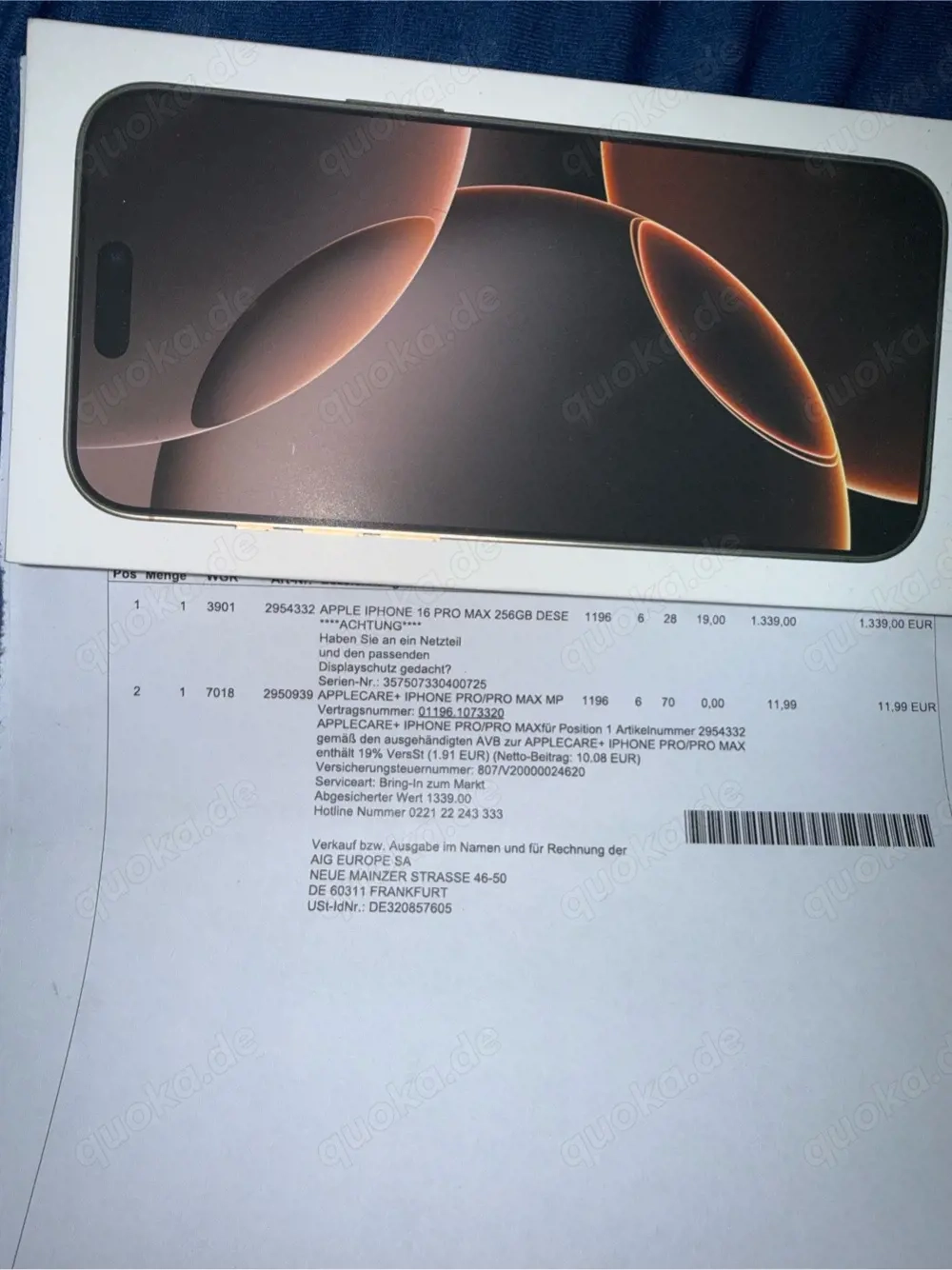 iPhone 16 Pro Max 256GB