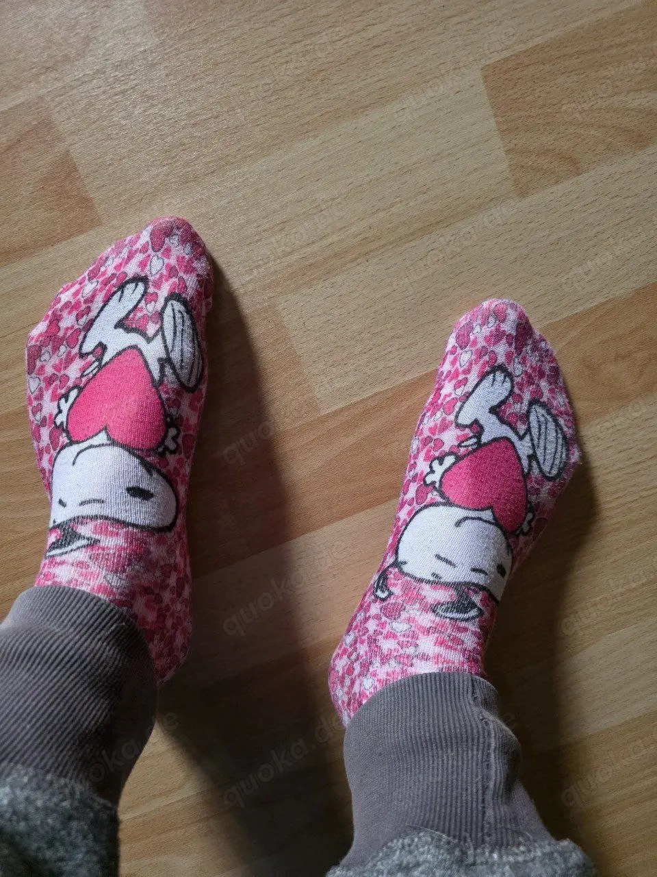 getragene socken 