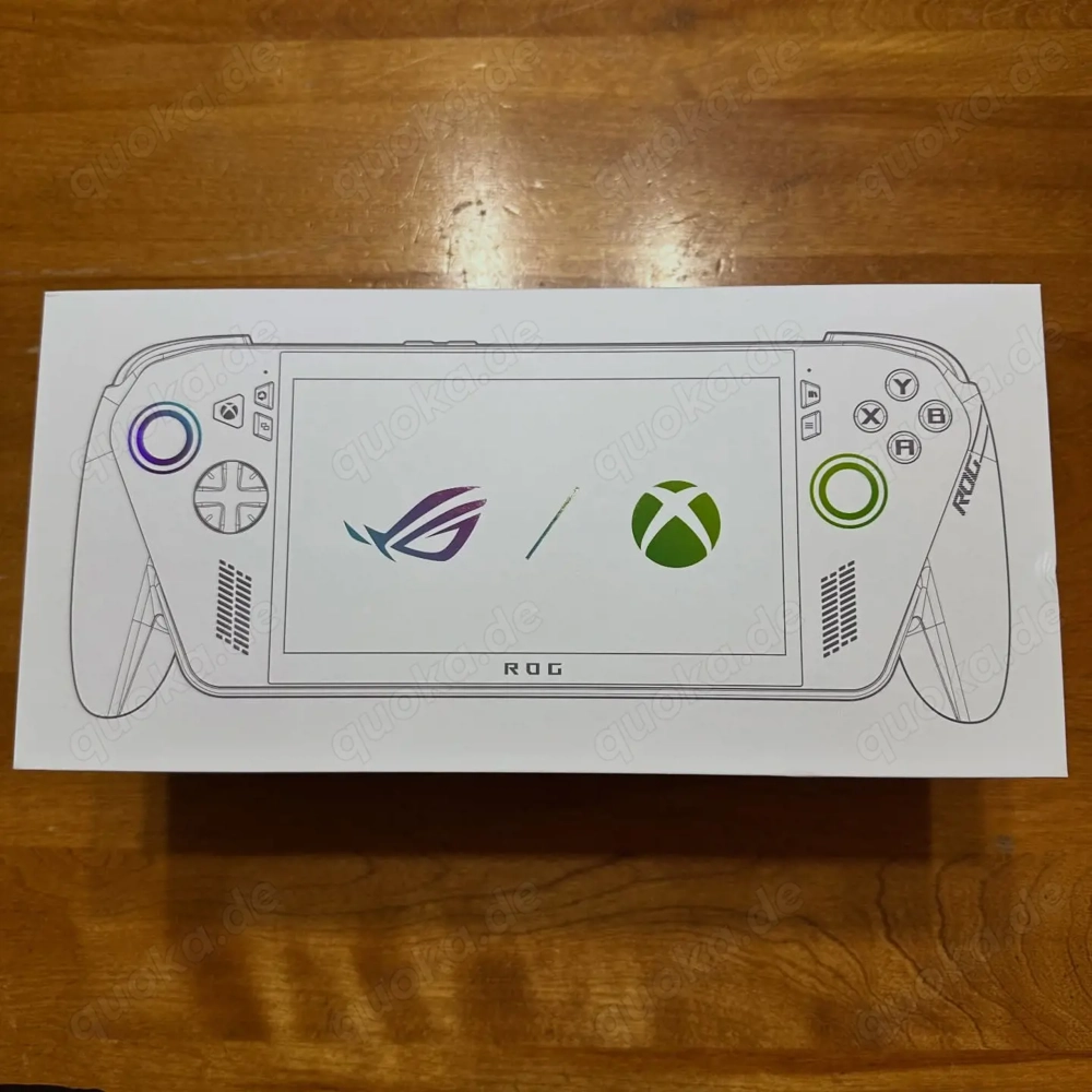 Neue Xbox  ASUS ROG Ally X mit seinem Zubehör 
