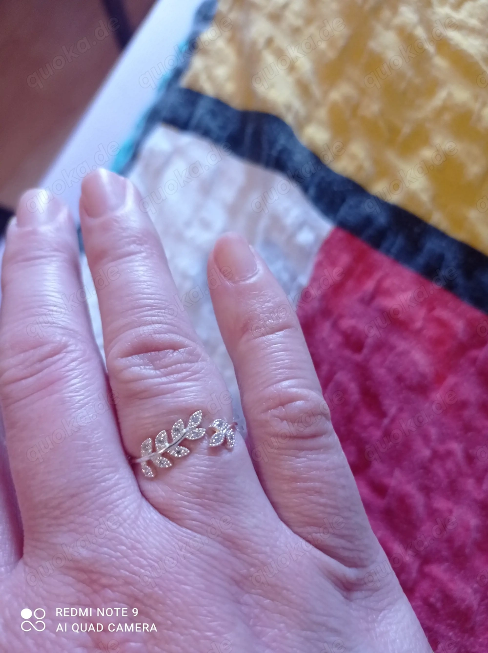 Damen Ring Sterling - Silber mit Kristallen, gr., 56 - M