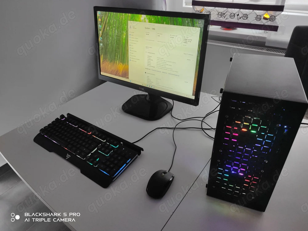 Komplett-PC mit 256 GB SSD, Windows 11, Office, 12GB RAM + TFT