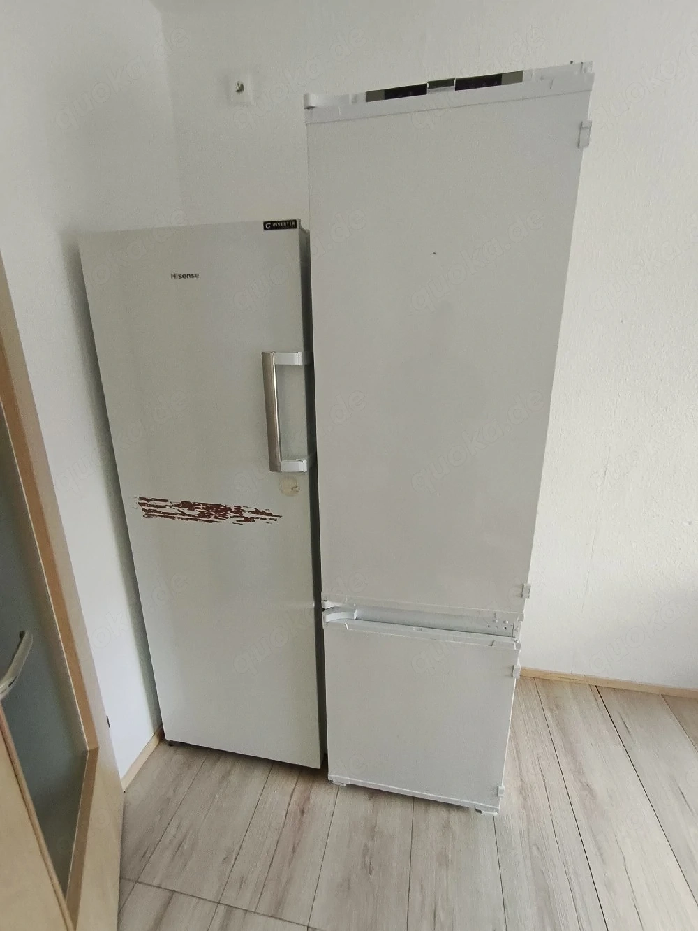 2 Geräte - Stand Gefrierschrank Hisense & Kühlschrank beko