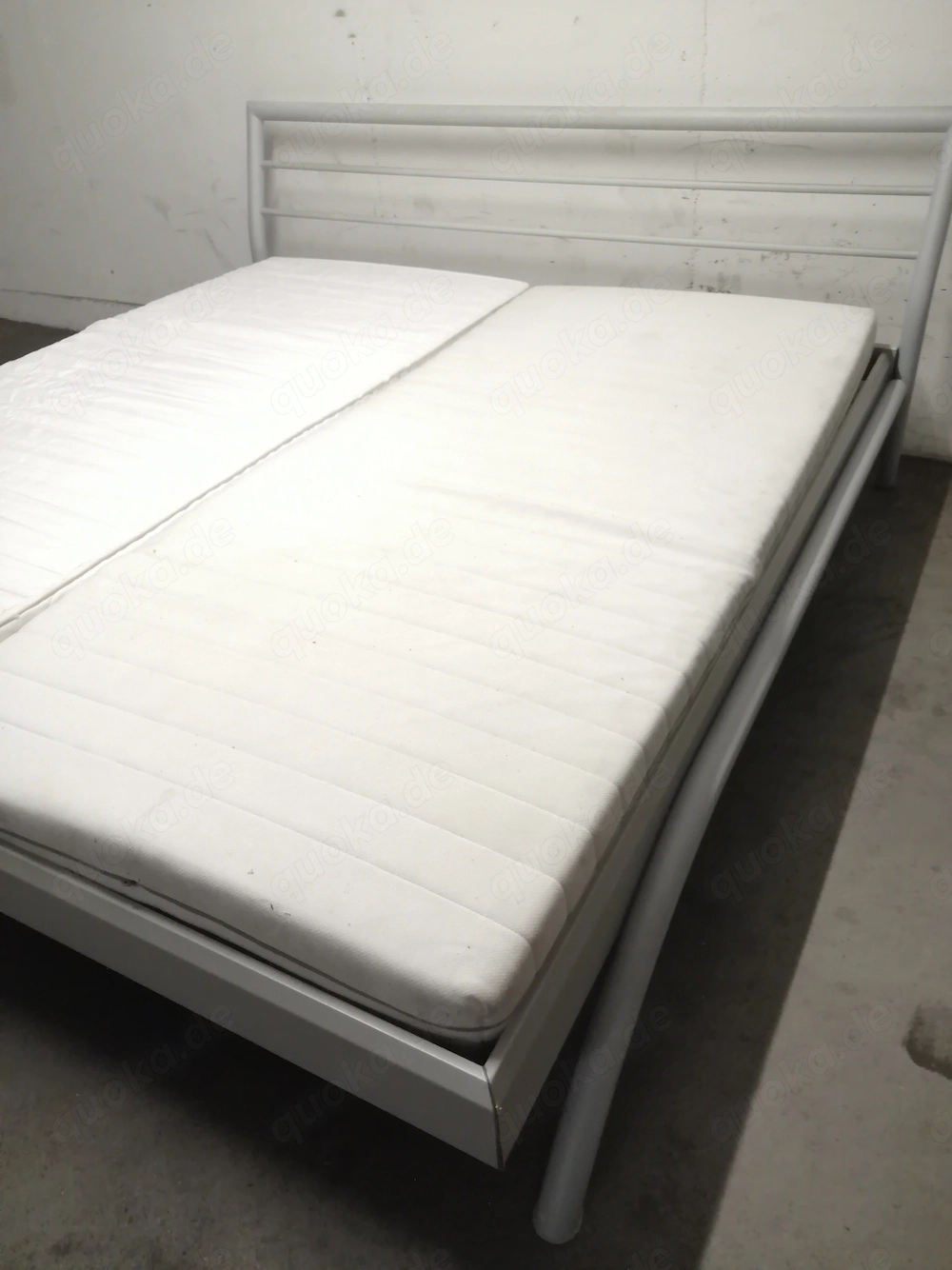 DIESAN Metall Holz Doppel Bett 180 x 200 cm
