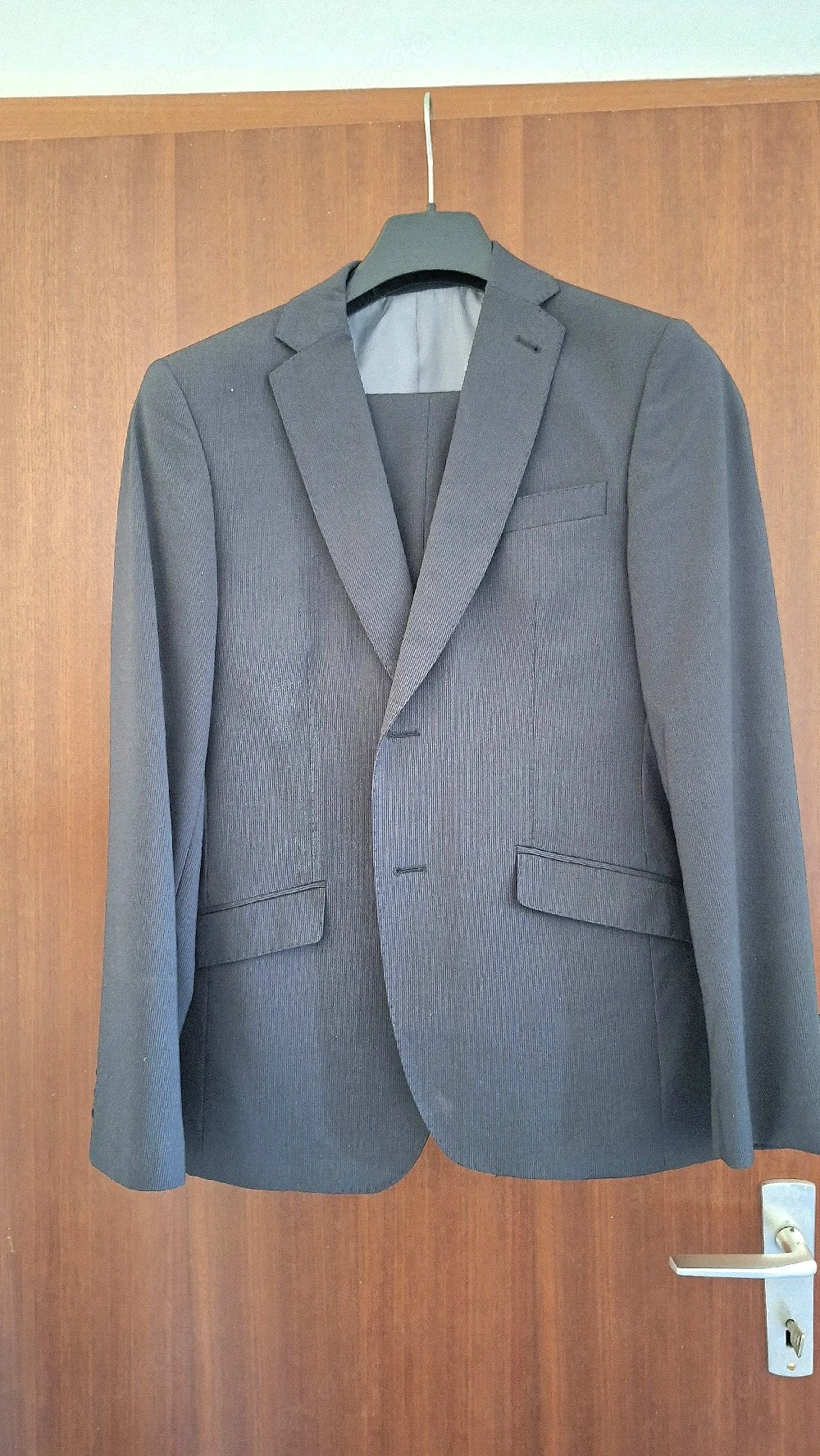 Anzug anthrazit schwarz   Größe 46   Slim Fit   elegant für Hochzeit, Feier & Business