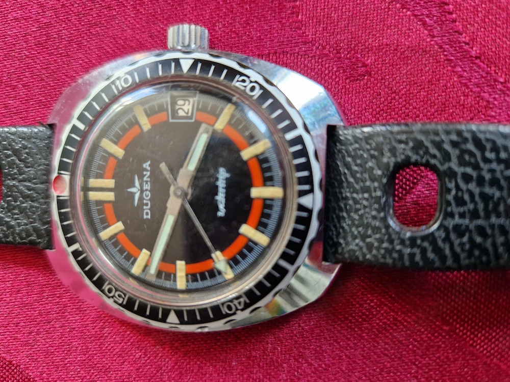 Dugena Watertrip  540651, Erstbesitz 1976.. Sammlerzustand. Originalband. FP. 679 . Vintage, TOP.